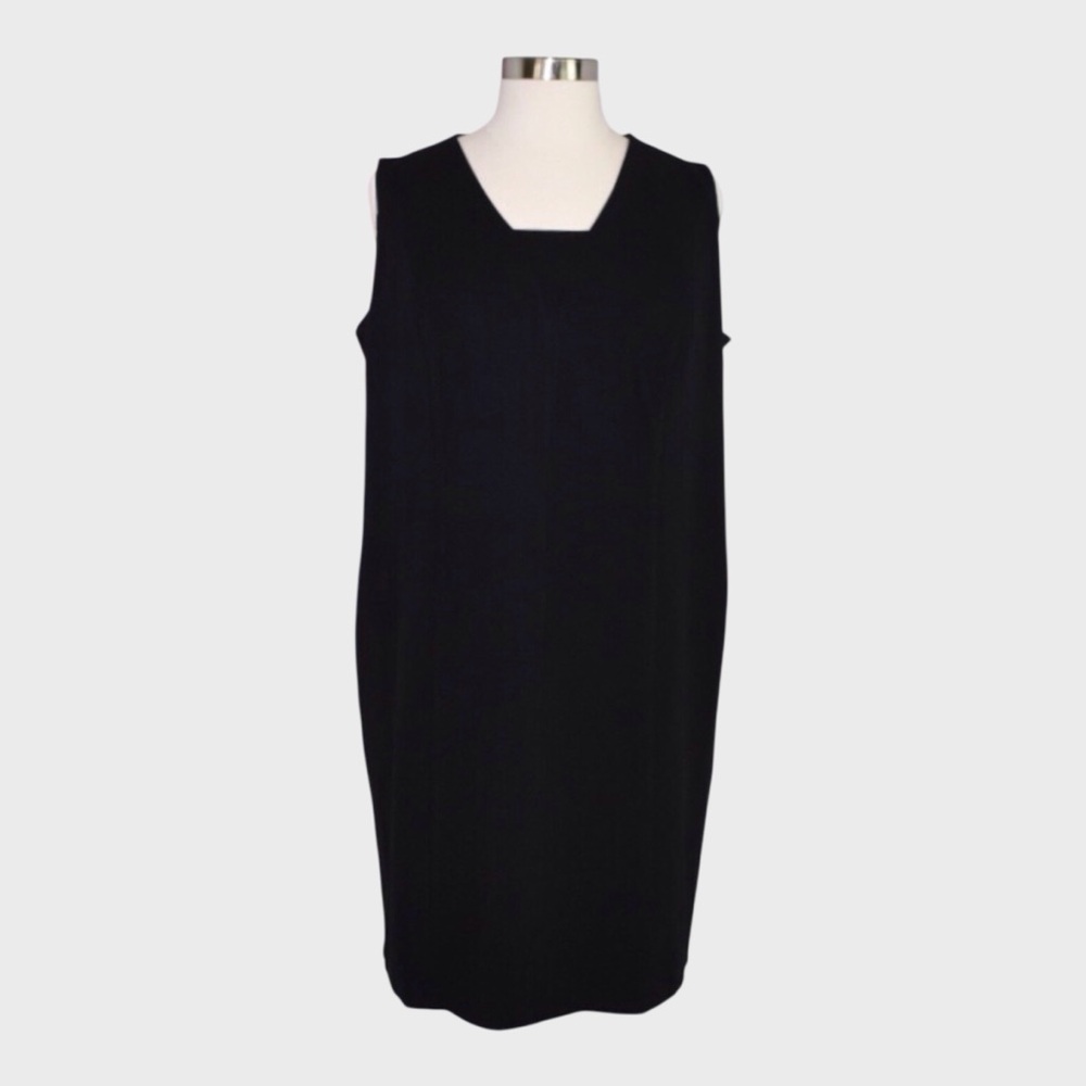 NWT‎ Talbots Black Ponte Knit Shift Dress Plus Size